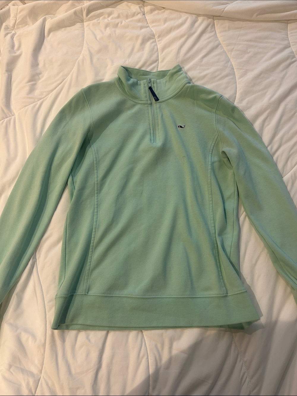 Vineyard Vines Mint Quarter-Zip Pullover